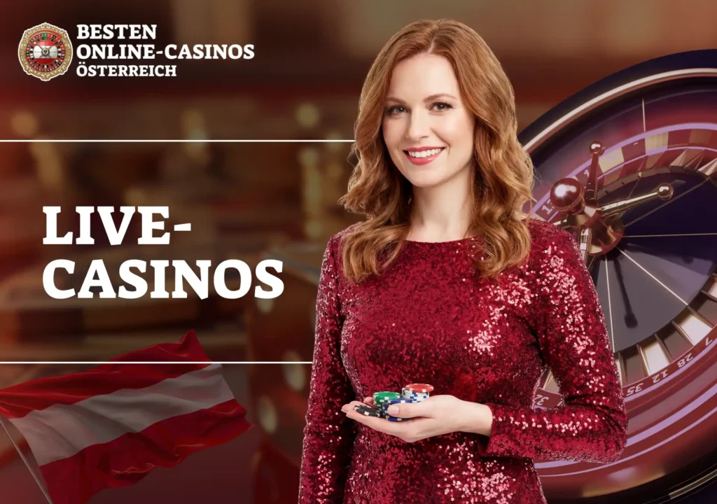 Überblick über Live-Casinos in Österreich mit Echtzeitspielen und Dealern.